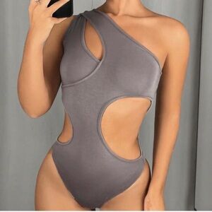 One-Shoulder Cutout Bodysuit